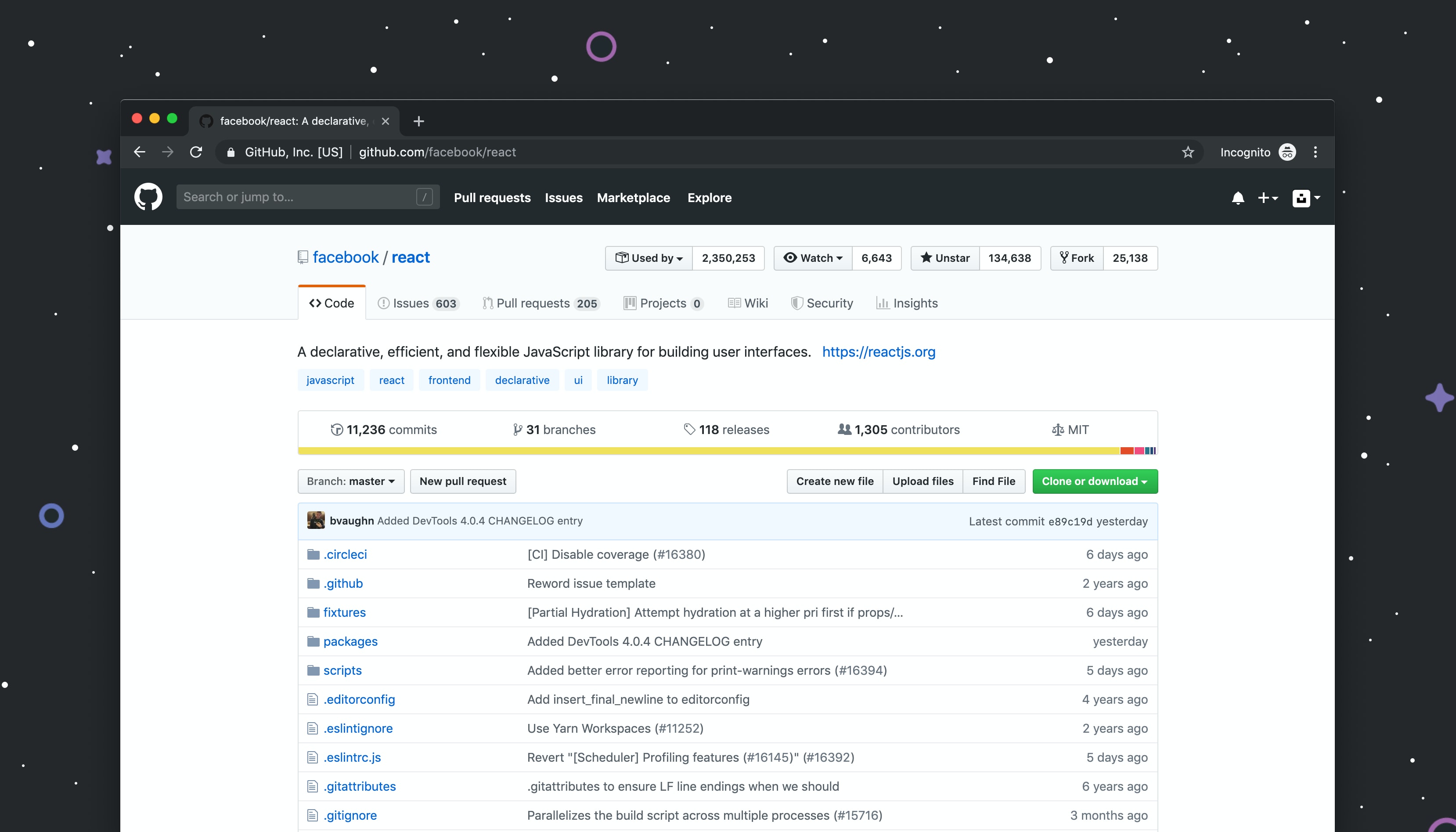 Illustration of a GitHub repository