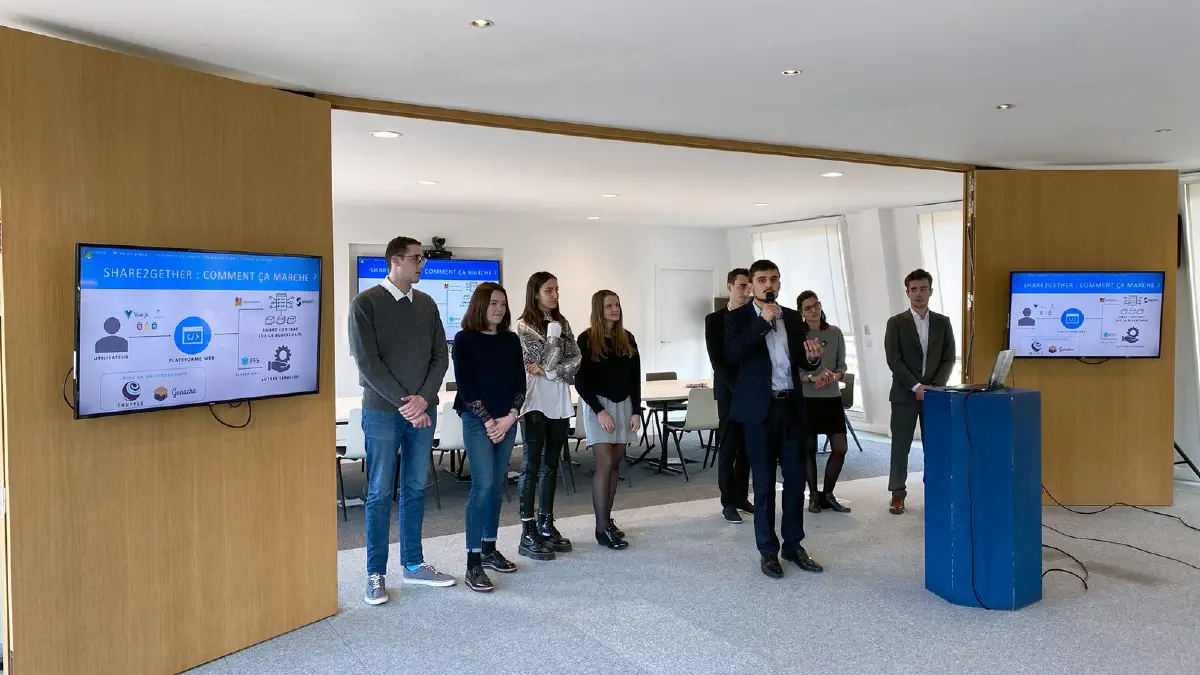 Promo 2020 during the final presentation @ Talan — 01/22/2020