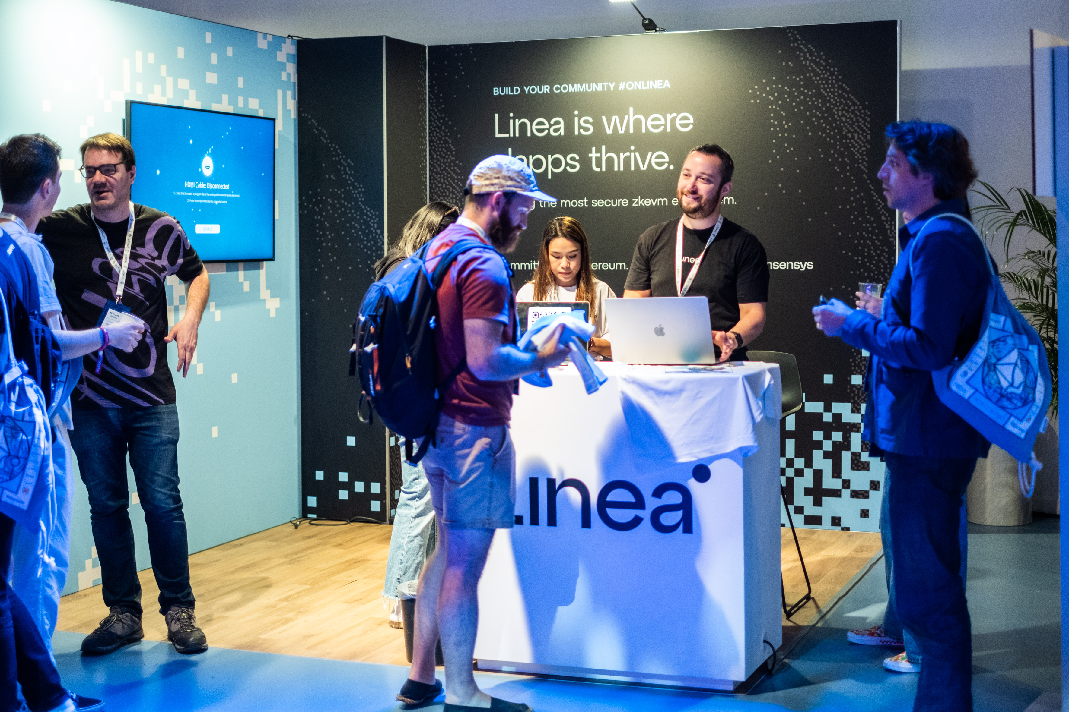 Stand Linea booth à EthCC